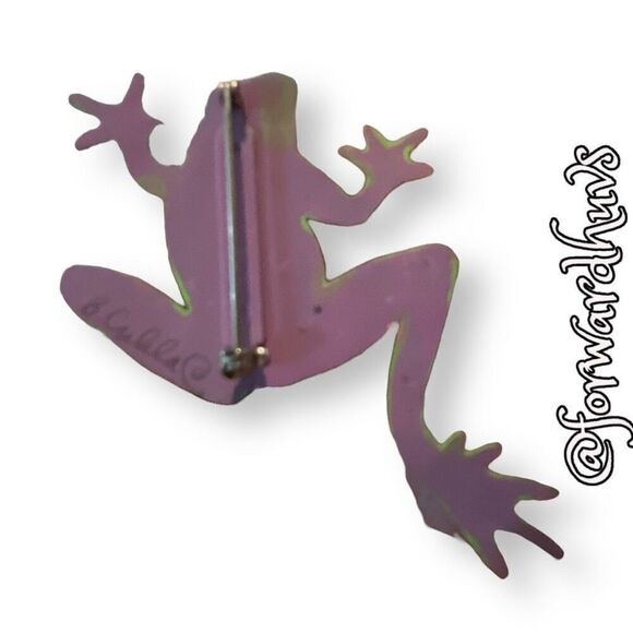 Bundle Sale 3 for $15 | Hand Crafted | Signed B. Cuhla | Frog Brooch - Picture 12 of 13
